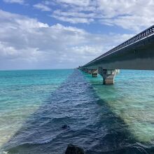 「池間島」から（正面）宮古島方向