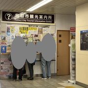 駅の中に入っています