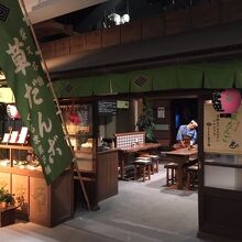 実際映画で使用した「くるまや」のセット