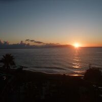 部屋からの眺め（日の出）