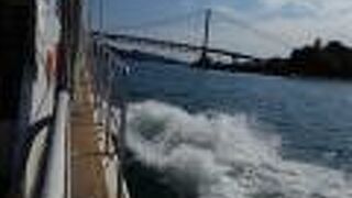 天草宝島ライン　水飛沫をあげてスピードが気持ちいい