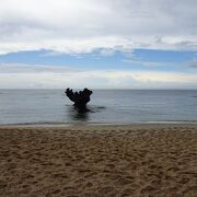 砂浜はふかふかで歩きにくいくらい