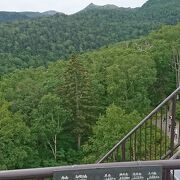 層雲峡から見える大雪山山系の一つ