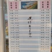 氷見駅構内の案内所　レンタサイクルあり