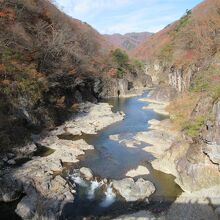 虹見橋から見た龍王峡