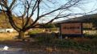 川と山に囲まれた公園