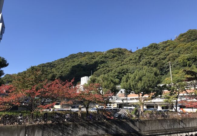 滝山城跡（兵庫県神戸）：新神戸駅の裏手の山城、曲輪の遺構が明確に確認できる