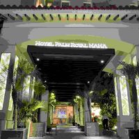 リゾート感のある入口