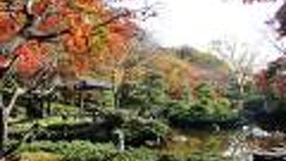 邸宅跡を整備し　自然の地形を生かした県立公園