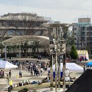枚方市駅前にある大きな都市公園です。