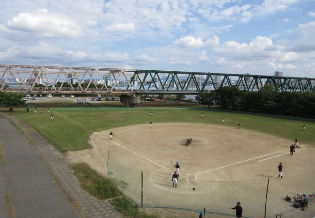 草野球場、ジョギング、散歩