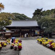 国道1号線沿いの八幡宮