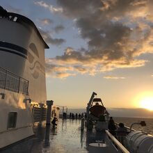 静岡県沿岸の朝焼け