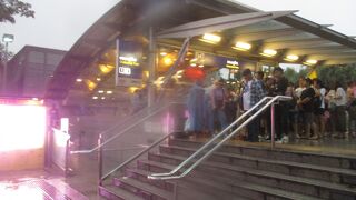 雷雨のチャトゥチャック公園駅