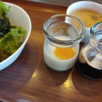 地元産を中心とした朝食