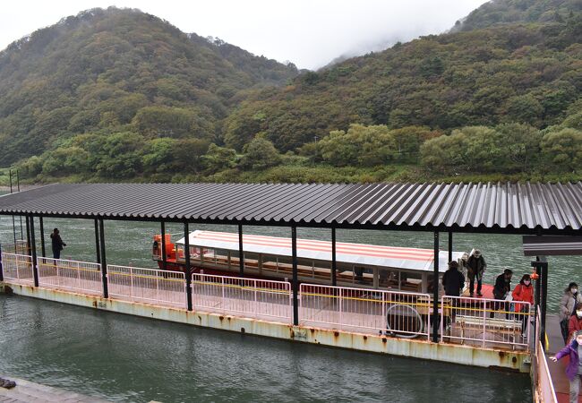 最上川下りの終着点