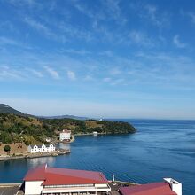 平戸城からオランダ商館の眺め