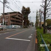 西武新宿線小平駅の北側を東西に通っています。