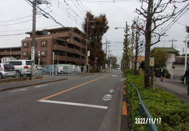西武新宿線小平駅の北側を東西に通っています。
