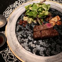 鉄板焼「天」の高級牛のクオリティ高し。料理すべておいしい。