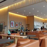 フロント横の朝食会場