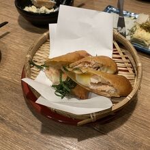 北海道産明太子の鶏チーズ春巻き