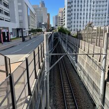 金沢駅の手前で地下に入る