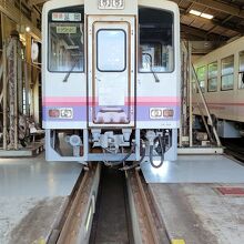 高千穂鉄道として走っていた車両が奥に保存されています