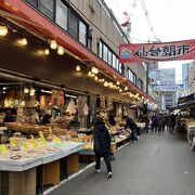 仙台駅すぐの仙台朝市はいい、ワンコイン朝飯もできます