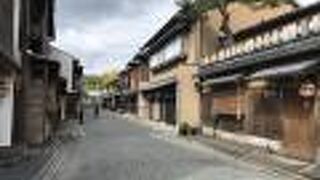 お茶屋の入口には赤いみたらし団子を染め抜いた提灯