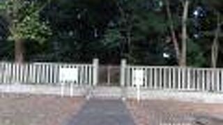 現在は周りを柵で覆われています。