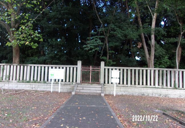 現在は周りを柵で覆われています。