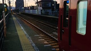 甚目寺駅から七宝駅まで乗車