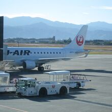空港内からの駐機場で～す！