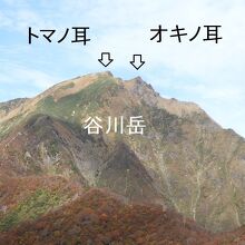 天神峠から見た谷川岳