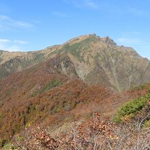 トレッキング中に見た谷川岳