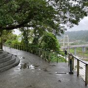 大渓老街から西側に歩いたところにある公園