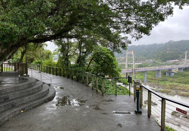 大渓老街から西側に歩いたところにある公園