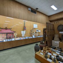 In the exhibition room