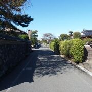 江戸時代の城下町の雰囲気を感じられる