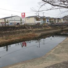 塩田川に残る荷揚場跡