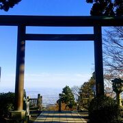 鳥居越しに見える絶景