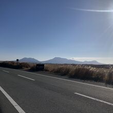 阿蘇の山々がきれいに