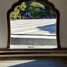 ここから見るお庭も