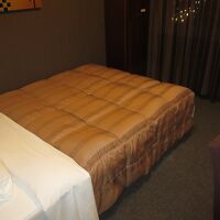 ダブルベッドの部屋です。