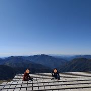 頂上との温度差がある