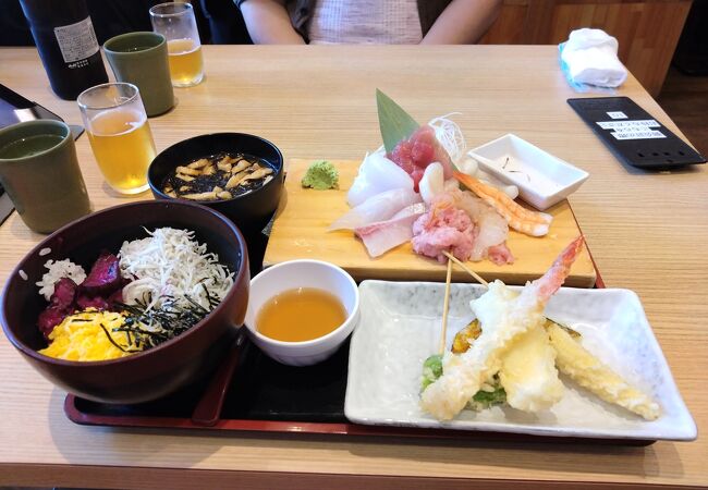 天ぷらとお寿司！ランチがおすすめ