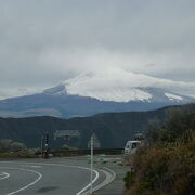天気の良い日は駐車場から富士山