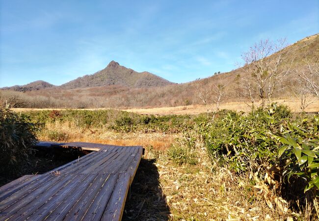 休暇村奥大山の東には湿原が広がる　