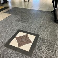 浜口首相遭難現場の目印